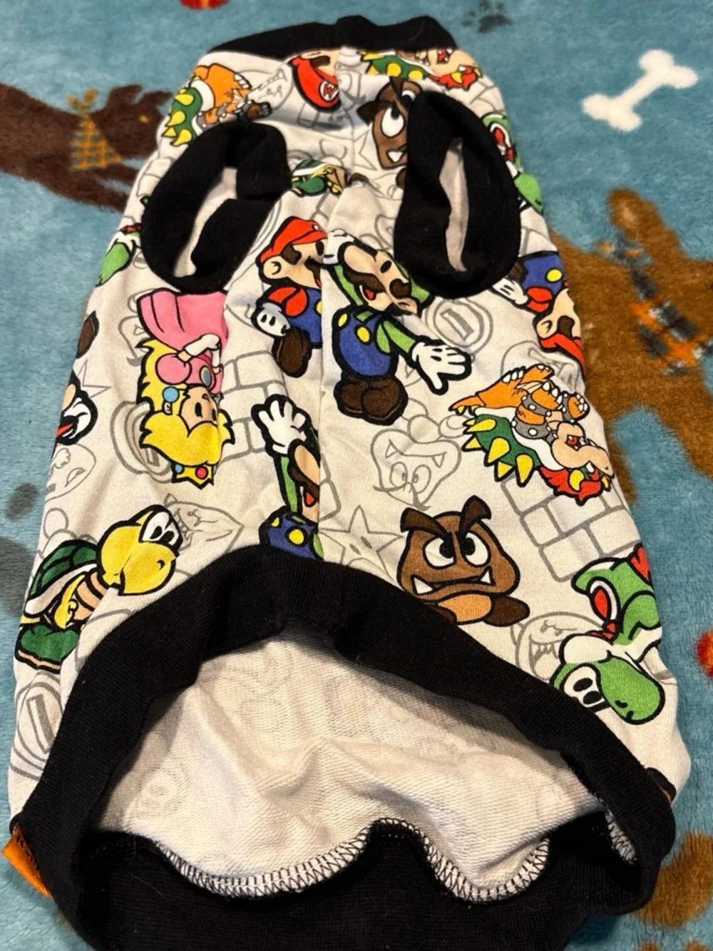 Pet Paradise Super Mario Print Small Pets Shirt - White Multi